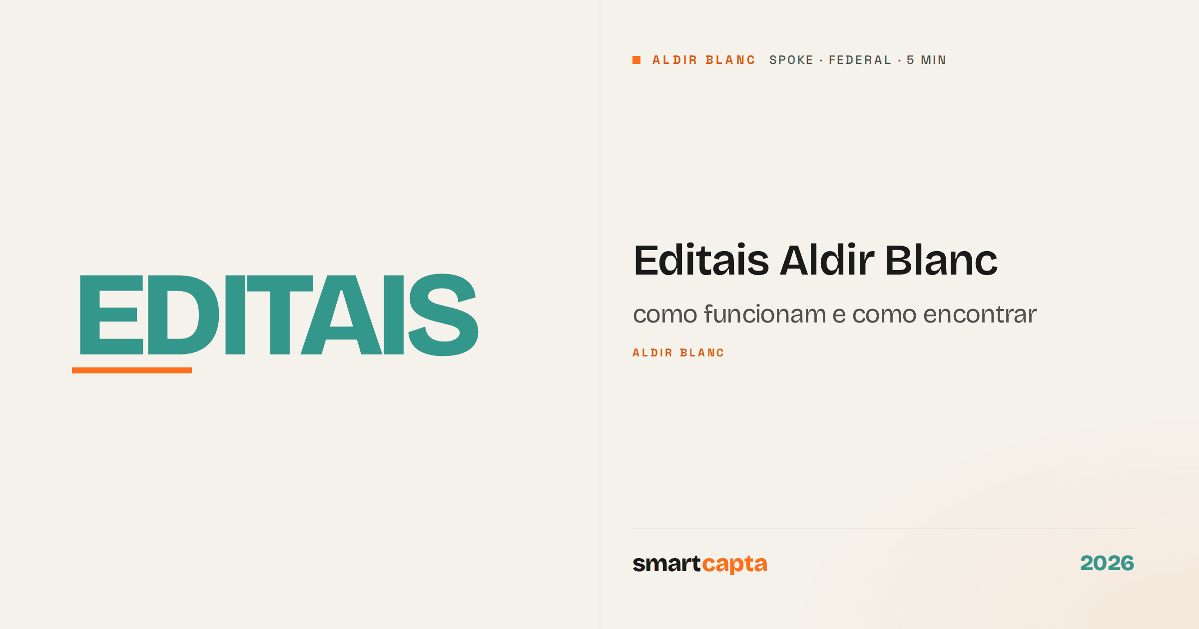 Editais Aldir Blanc — fomento à cultura