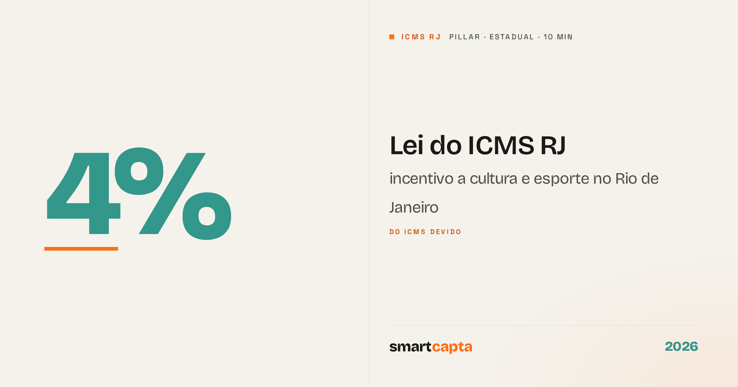 Lei do ICMS RJ — incentivo a cultura e esporte
