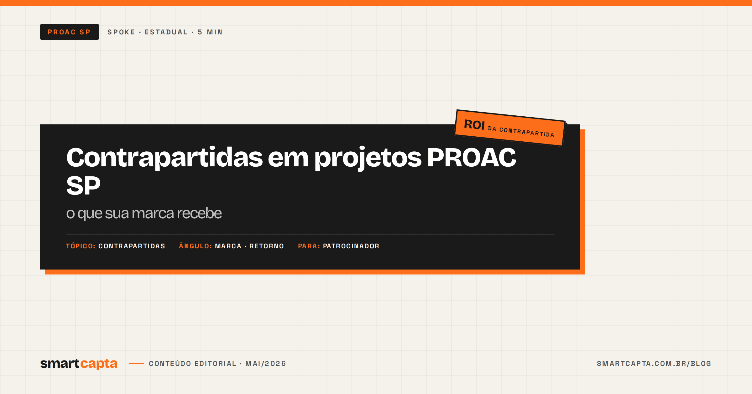 Contrapartidas em projetos PROAC SP