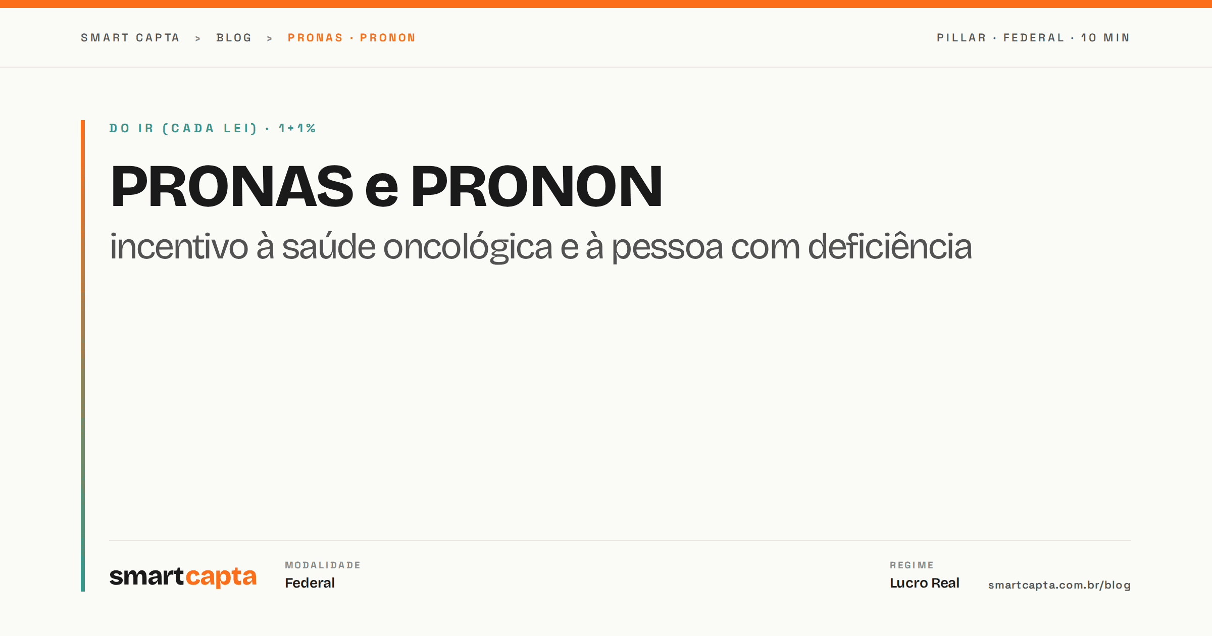 PRONAS e PRONON — incentivo fiscal em saúde