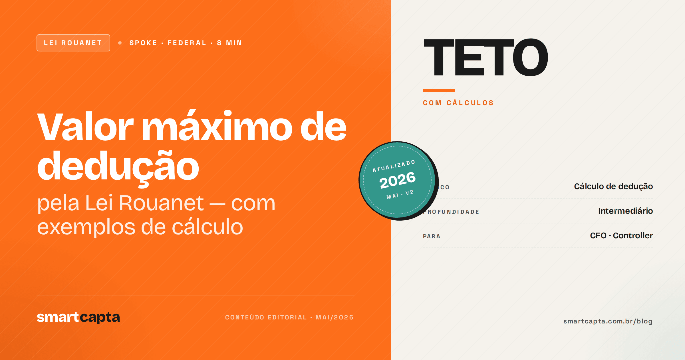 Cálculo de dedução de IR via Lei Rouanet